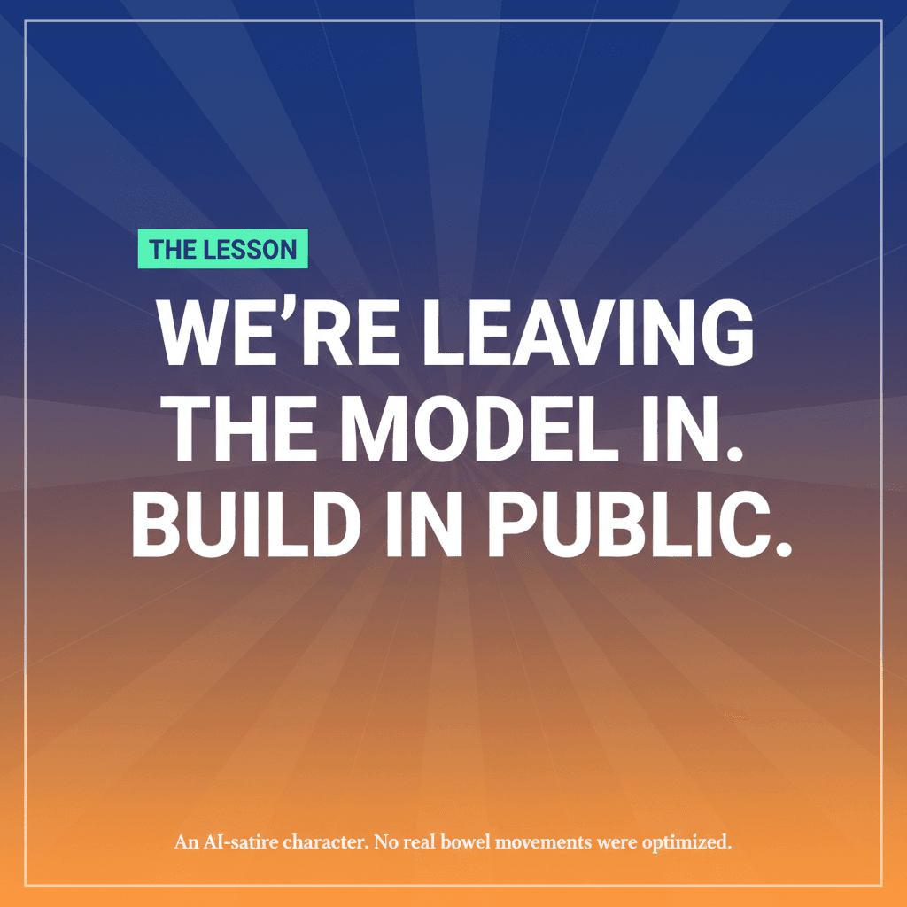 I Built in Public and Discovered a Model Living in the Walls — slide 4